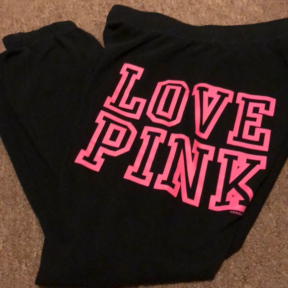 PINK tight ankle sweatpants , size XS , LIKE NEW CONDITION - Picture 1 of 3